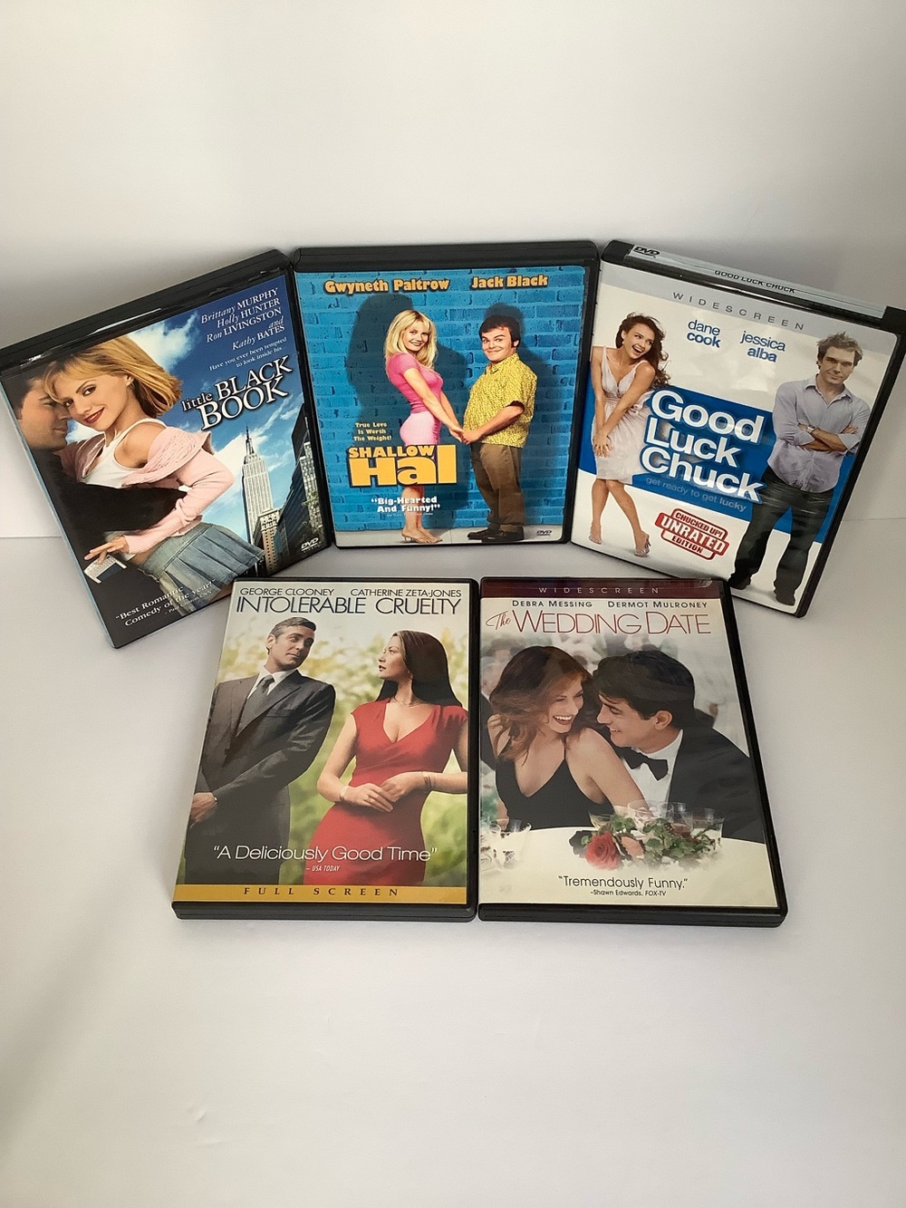 Lot of 5 DVD Movies-Romantic Comedies